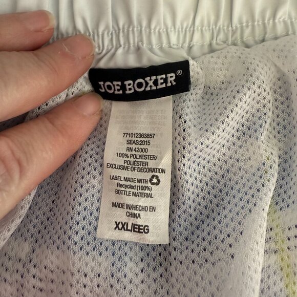 JOE BOXER Big‎ Men's Size XXL Mesh Lined Swim Trunks Shorts Cargo Pocket BLUE - Picture 5 of 6